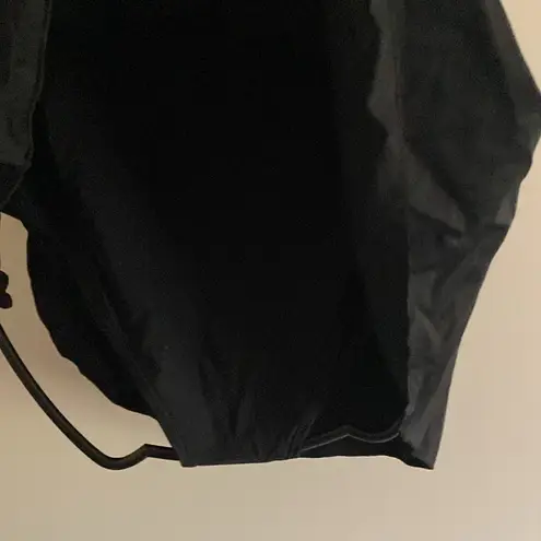 Tempt Me womens Black Twist-Front Mini swim Dress tummy control Medium NWT