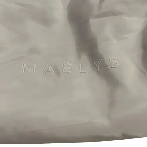 MAELYS White Cosmetic Bag Pouch Makeup Toiletry Travel Organizer Bag