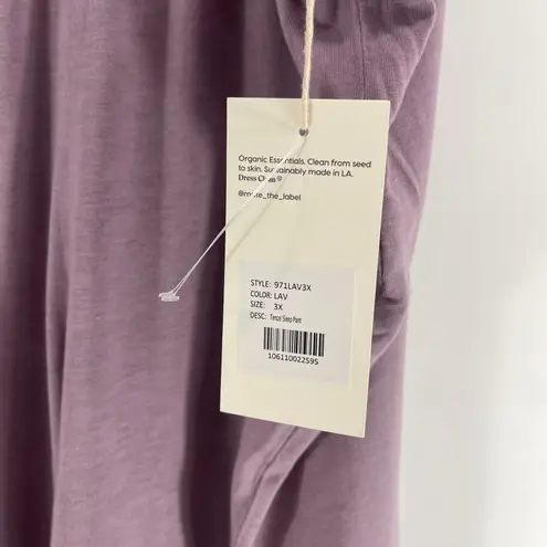 Mate the Label Mate Tencel Loungewear Sleep Pants Mauve Relaxed Pocket Size 3X New With Tags
