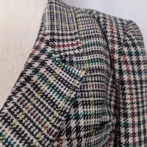 American Vintage Vintage Prisma Houndstooth Multicolored Tweed Black and White Blazer