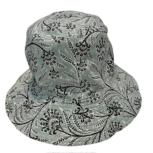 J.Crew S/M paisley print reversible black adult bucket hat A3 2515