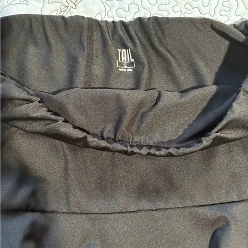 TAIL Doubles Multi Ruffle Tennis SPF 45+ protection Skirt/Skort in Black Sz L Size L