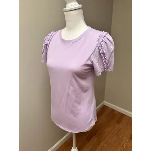 Generation Love Nina Ruffle Tee Shirt Lavender size XS