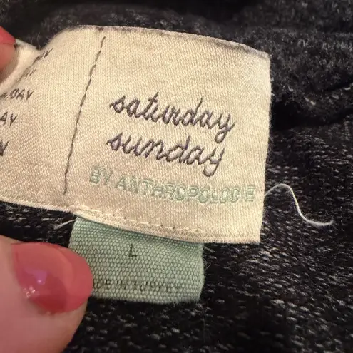 Anthropologie  Saturday Sunday Turtleneck‎ Sweater Women's Marled Gray Classic