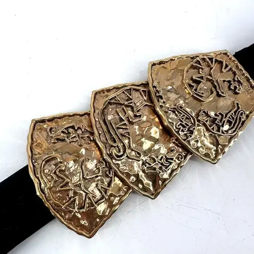 Vintage Boudon Hammered Gold