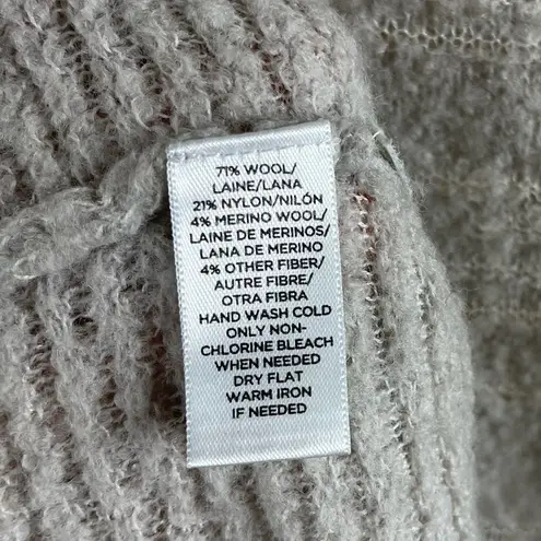 Lou & grey  Small Merino Wool Blend Crewneck Sweater Neutral Womens Beach