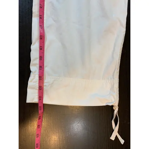 Jones New York  Sport White Capri Pants Womens 10‎ Drawstring Crop Cruise READ