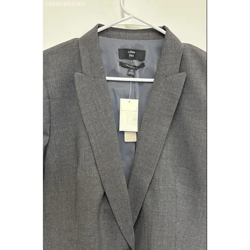 J Crew Gray Blazer Italian Stretch Wool