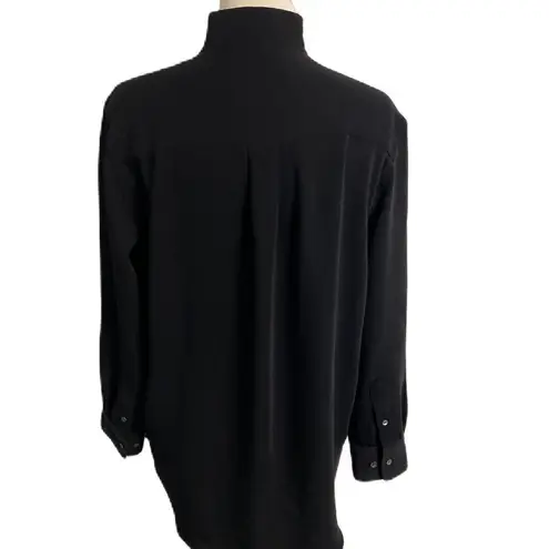 Babaton #141 ARITZIA  Oversized Black Drape Blouse