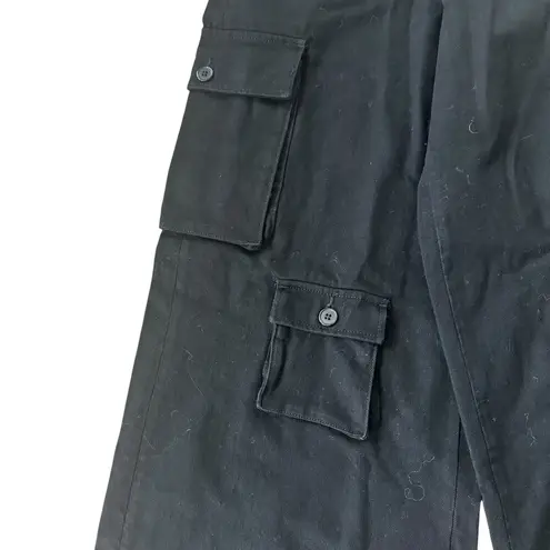 The Frankie Shop NEW Hailey Cargo Jeans Black Denim