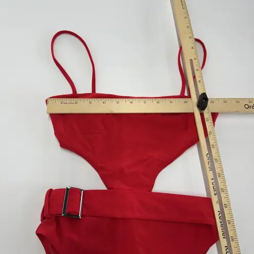 Camila Coelho Swimsuit Womens XS Red Paulista One Piece Cutout Monokini Swimwear