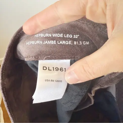 DL1961 Hepburn Wide Leg Velvet Pants Sz 31