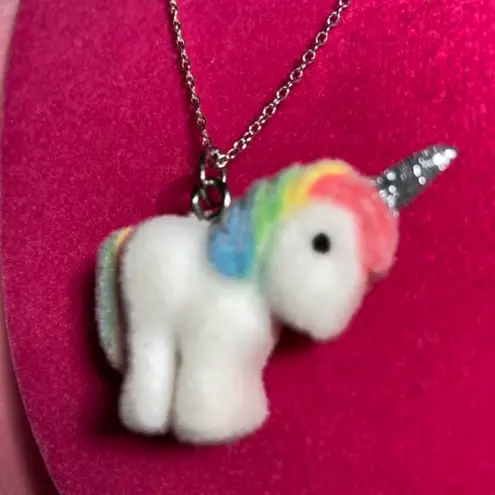 Boutique Unicorn Pony Rainbow Sterling Silver 925 Necklace Girls Horse Jewelry Lolita Egirl Y2K