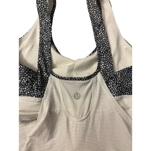  Athletica Tops Lululemon Run Times Tank Top Heathered Ghost Size‎ 6