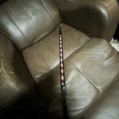 Black Beaded Women's Belt Sz 30