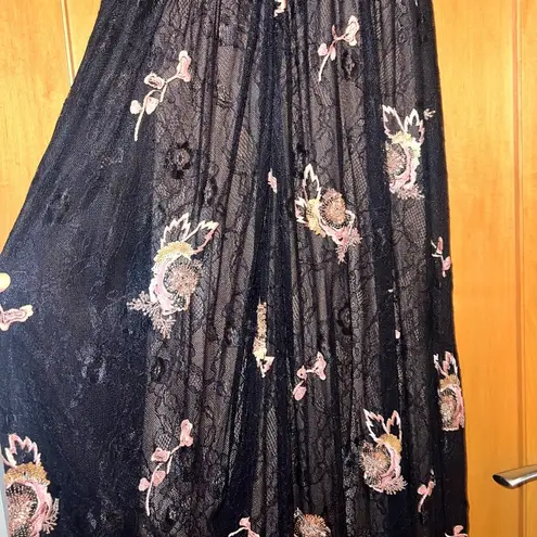 Miss Selfridge Lace And Floral Embellished Maxi Dress