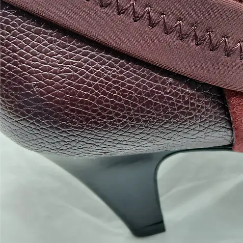 Alfani Step n Flex Vandela 2 Bootie Women 5.5M Maroon Suede Ankle Boot Shoes