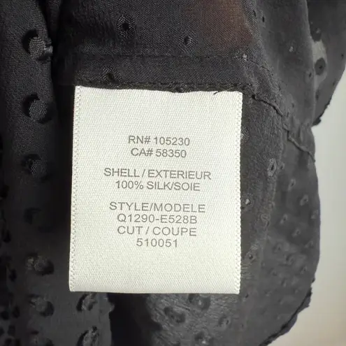 Equipment 100% Silk Femme Luxury Minimalist Black Sleeveless Silk Blouse sz S