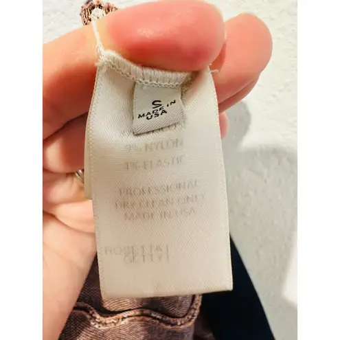 ROSETTA GETTY Poppy Plaid Pull On Flared Hemline Cropped Plaid Pants size Small Gray