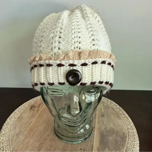 Women’s Winter Beanie Soft Girl Coquette Cottagecore Skater Aesthetic Neutral Tan