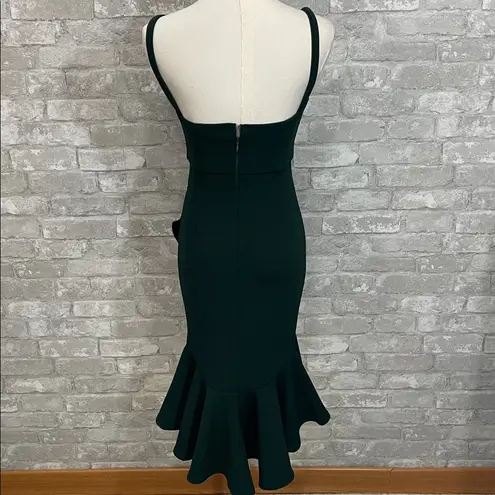 Here Comes the Sun Ruffle Green Sleeveless Dress
