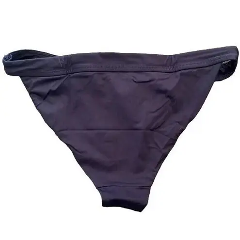 ANDIE NWT Swim The Banded Cheeky Bikini Bottom High Leg Cut M Navy Blue #3698