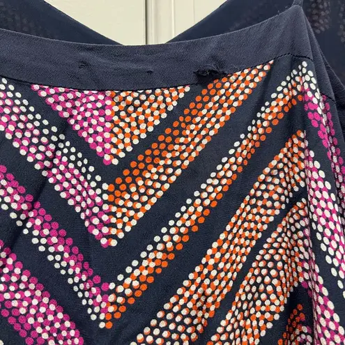 Ramy Brook Pink Silk Chevron Printed Schena Maxi Dress Size Large $545