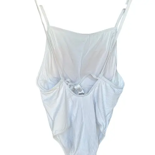 ANDIE  Swim - NWT The Paloma Ribbed One Piece White Bathing Suit Sz M