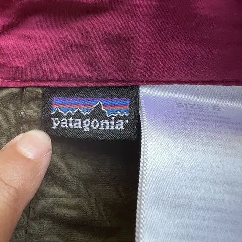 Patagonia Women's Hiking Pants Green Lightweight Outdoor Size 6 w/ Side Pocket