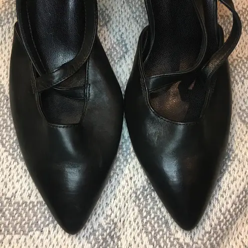 Paul Green Black Lea Nuance Pump Heels Size 9 Criss Cross