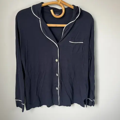 Cosabella Navy Blue Long Sleeve & Pant Pajama Set Women's Small