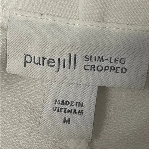 J.Jill White Jersey Knit Slim