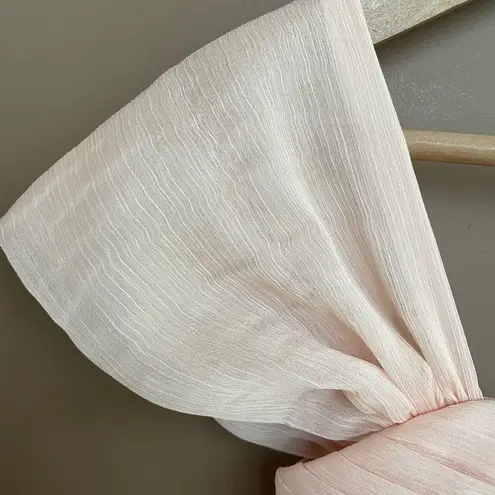 NWT Lulus Make Me Move White Maxi Dress in Blush Size Small Pink