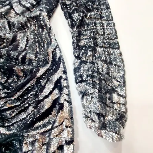 DUNDAS x REVOLVE Stardust Mini Dress in Silver Tiger XXS
