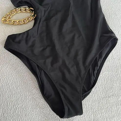 L'Agence L’AGENCE Ava Chain One-Piece Swims, Size Large, $275