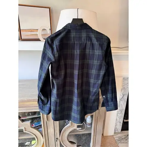 Libertine "Longfellow's Light of Stars" Crystal Embellished Shirt in Tartan Flan Blue