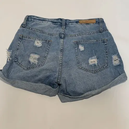 Blank Paige Cuffed Heavy Distressed Denim Short Size S