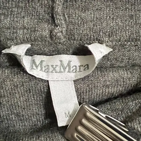 Max Mara  Cashmere Silk Blend Sweater Short Sleeve Cowl Neck Size Medium