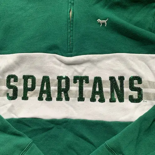 5th & Ocean Pink  Michigan State Quarter Zip XS