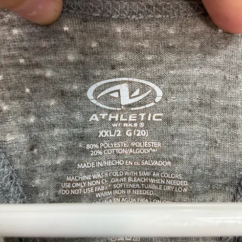 Athletic Works EUC  women’s light gray breathable lightweight active tank top XXL