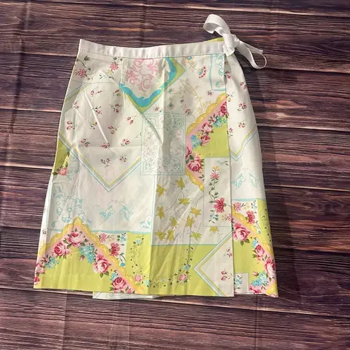 Samantha Floral Patchwork Wrap Skirt Women’s 4P A