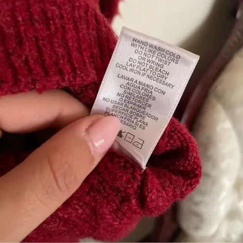 Sam Edelman  Cable Knit Red Sweater- Size Small