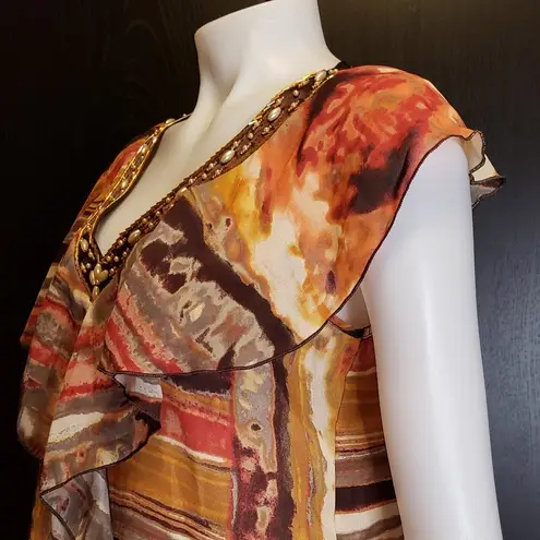 Piano Short Sleeve Loose V