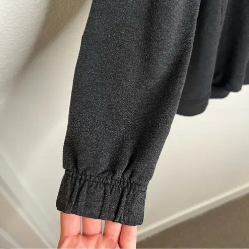 Lululemon  Twisted & Tucked Long Sleeve Heathered Mod Black 12