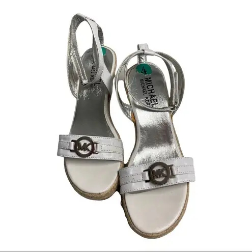 MICHAEL MICHAEL KORS,Women’s EspadrillesWedgeHeels White Size undefined