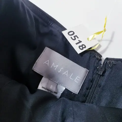 Amsale Faille Rhinestones Strapless A