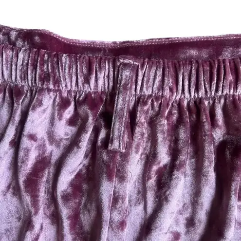 Crazy Train NWT pink velvet fringe shorts with belt loops size XXL