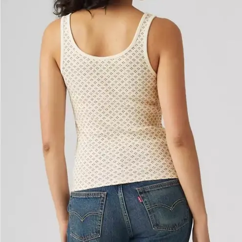 Levi's nwt  Cream Patterned Women's tank top xl