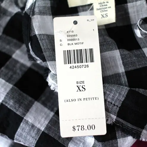 Cloth & Stone Anthropologie  Cahaya Gingham Halter Tank Top NWT Size XS