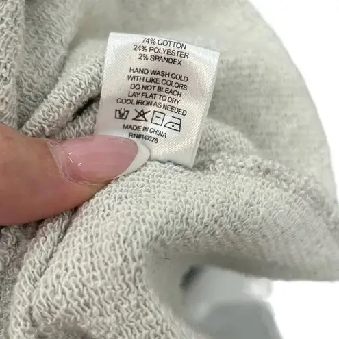 Generation Love Laurie Lace-Up Pullover Sweatshirt Gray Size Small